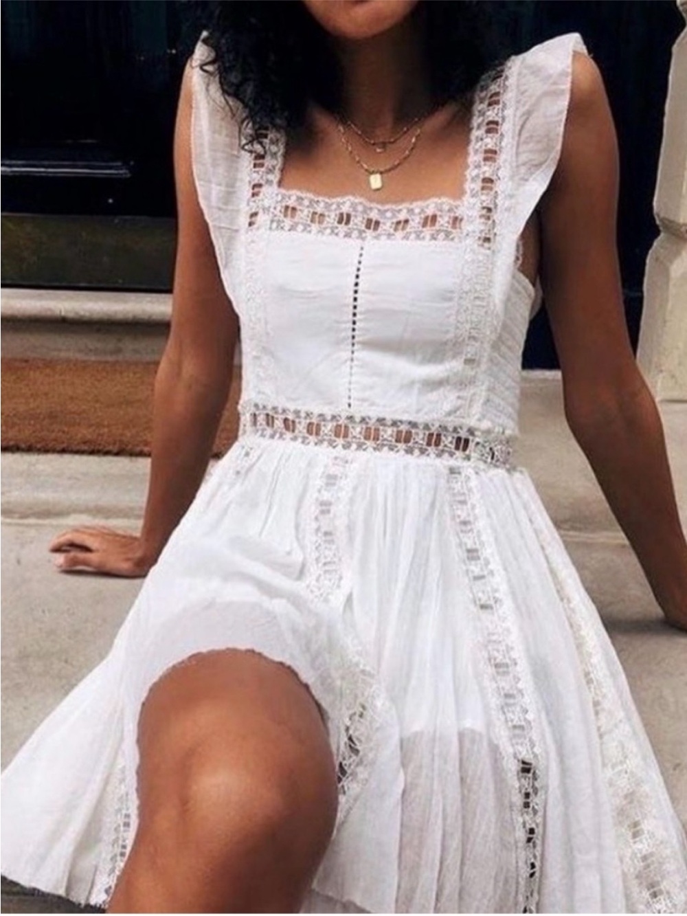 Free People Verona Dress Lace whimsical fairy